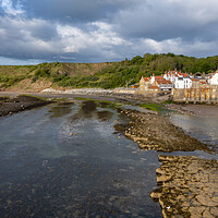 Buy canvas prints of Breathtaking Aerial View of Robin Hoods Bay by Steve Smith