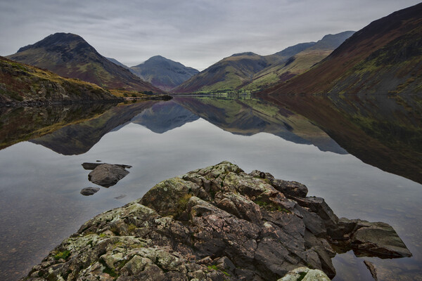 Wast Water Reflections Picture Board by Steve Smith