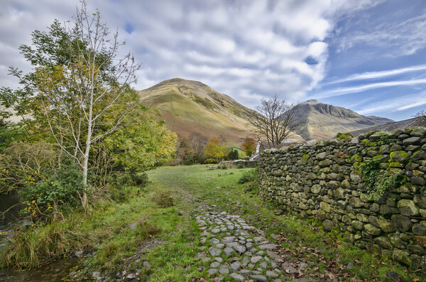 Kirk Fell And Great Gable Picture Board by Steve Smith