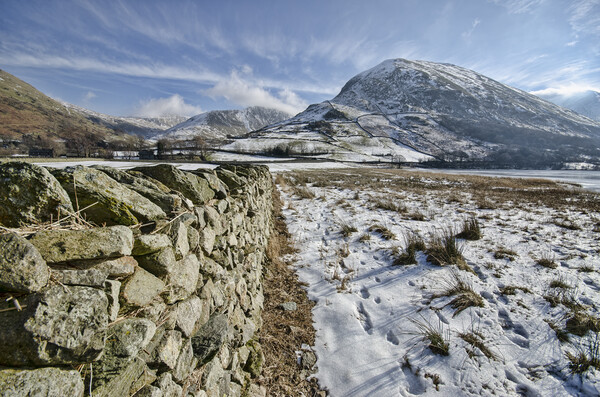 Wintery Hartsop Picture Board by Steve Smith