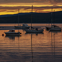 Buy canvas prints of Breathtaking Sunset over Lochranza by Steve Smith