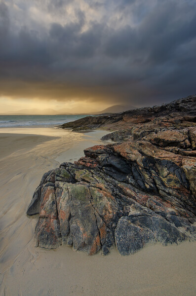 The Enchanting Sunset of Luskentyre Picture Board by Steve Smith