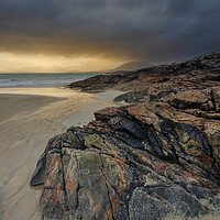 Buy canvas prints of The Enchanting Sunset of Luskentyre by Steve Smith