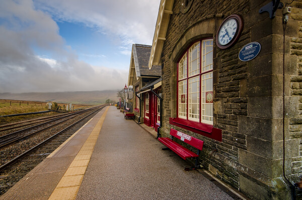 Ribblehead Railway Station Picture Board by Steve Smith