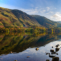 Buy canvas prints of Serene Reflections of Buttermere by Steve Smith