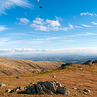 Buy canvas prints of Coniston Paraglider by Steve Smith