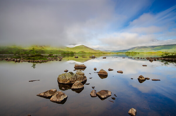 Tranquil Beauty of Lochan Na Stainge Picture Board by Steve Smith