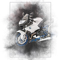 Buy canvas prints of BMW HP2 Sport Painting by Steve Smith