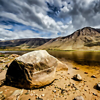 Buy canvas prints of Loch Etive Digital Painting by Steve Smith