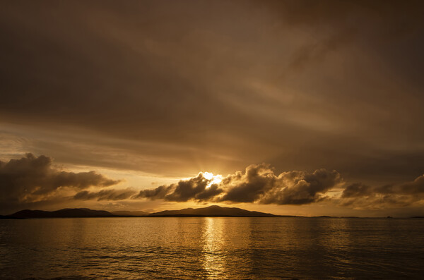 Hebridean Sunrise Picture Board by Steve Smith
