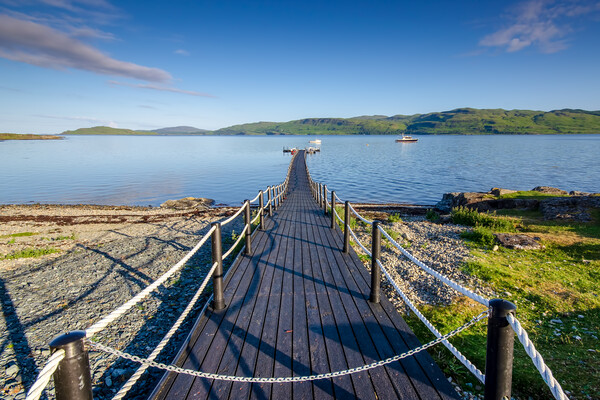 Serenity on Loch Na Keal Picture Board by Steve Smith
