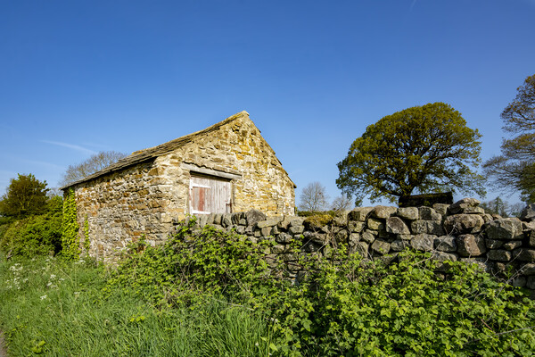 Hudswell Barn Picture Board by Steve Smith
