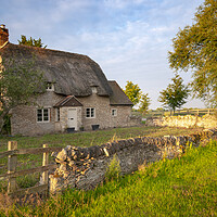 Buy canvas prints of Thatched Cottage Tiddington by Steve Smith