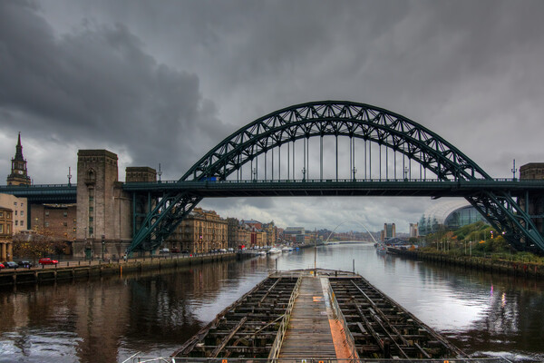 Stormy Newcastle Picture Board by Steve Smith