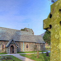 Buy canvas prints of Majestic St Patricks Church in the Lake District by Steve Smith
