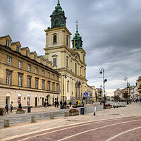 Buy canvas prints of Charming Warsaw Old Town by Steve Smith