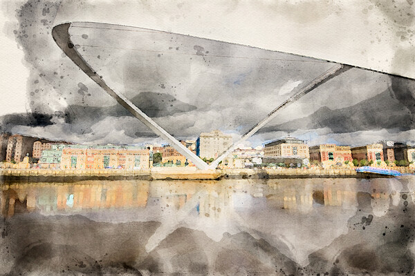 Gateshead Millennium Bridge Picture Board by Steve Smith