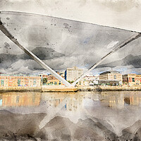 Buy canvas prints of Gateshead Millennium Bridge by Steve Smith
