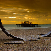 Buy canvas prints of The West Pier by Steve Smith