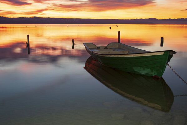 Ammersee, Bavaria, Germany Picture Board by Steve Smith