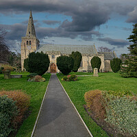 Buy canvas prints of Church of St Lawrence, Warkworth by Steve Smith