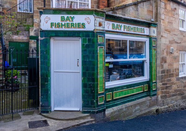 Bay Fisheries Robin Hoods Bay Picture Board by Steve Smith