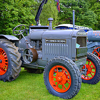 Buy canvas prints of McCormick Deering Tractor Newby Hall by Steve Smith