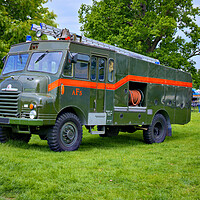 Buy canvas prints of Bedford S Type AFS Truck Newby Hall by Steve Smith