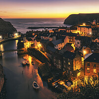 Buy canvas prints of The Illuminated Beauty of Staithes by Steve Smith