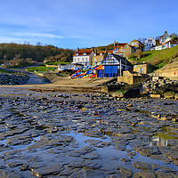 Buy canvas prints of Runswick Bay North Yorkshire by Steve Smith