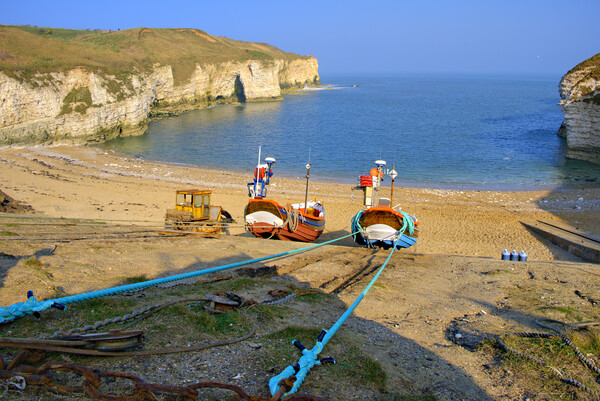 North Landing Flamborough Picture Board by Steve Smith