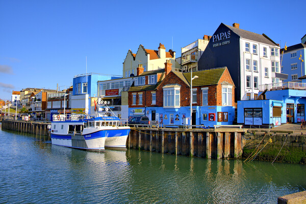 A Picturesque Morning at Bridlington Harbour Picture Board by Steve Smith