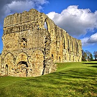 Buy canvas prints of Easby Abbey by Steve Smith