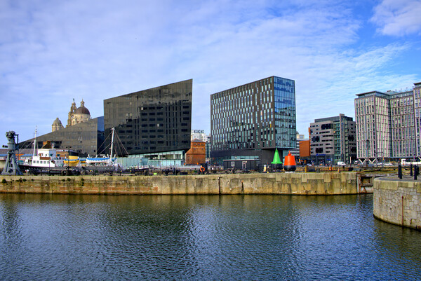 Royal Albert Docks Liverpool Picture Board by Steve Smith
