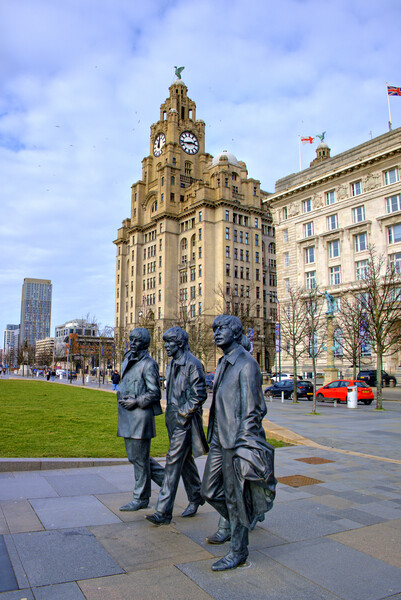 Iconic Beatles Statues in Liverpool Picture Board by Steve Smith