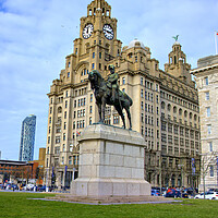 Buy canvas prints of Regal Majesty at Liverpools Pier Head by Steve Smith