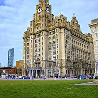 Buy canvas prints of Liver Building Liverpool by Steve Smith