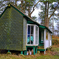Buy canvas prints of The Woodmans Hut by Steve Smith