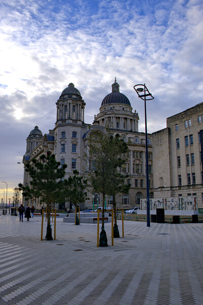 Early Morning Liverpool Picture Board by Steve Smith