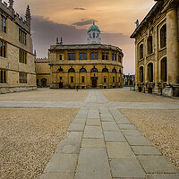 Buy canvas prints of Enchanting Oxford Library Scene by Steve Smith