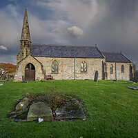Buy canvas prints of St Johns Church Bellerby by Steve Smith