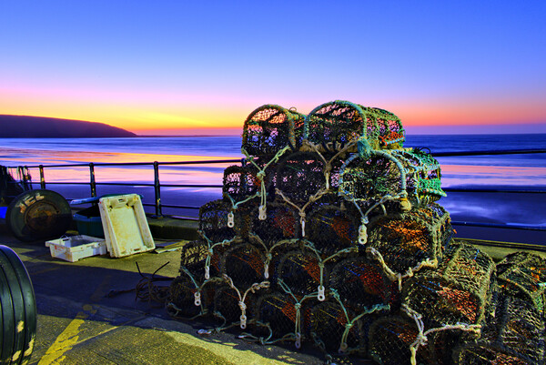 Filey Sunrise Picture Board by Steve Smith