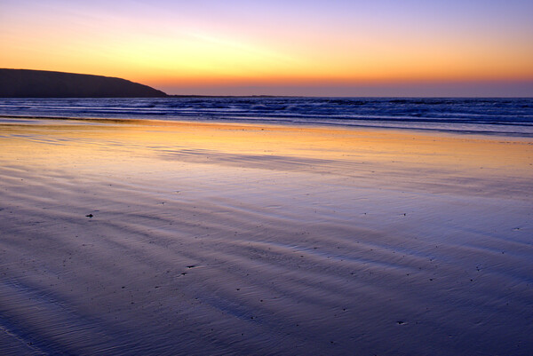 Filey Sunrise Picture Board by Steve Smith