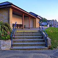 Buy canvas prints of Filey Shelter by Steve Smith