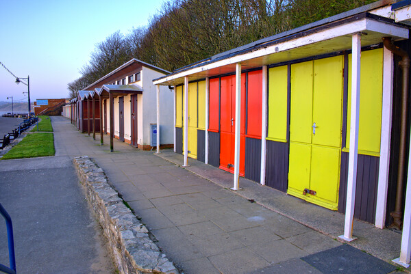 Beach Huts Filey Picture Board by Steve Smith