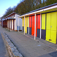 Buy canvas prints of Beach Huts Filey by Steve Smith