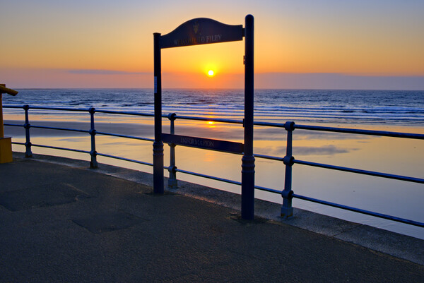 Welcome To Filey Picture Board by Steve Smith
