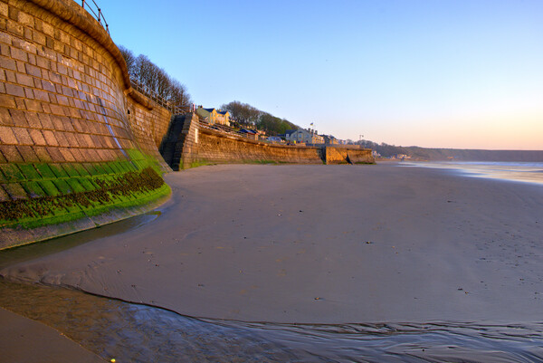 Serenity at Filey Beach Picture Board by Steve Smith