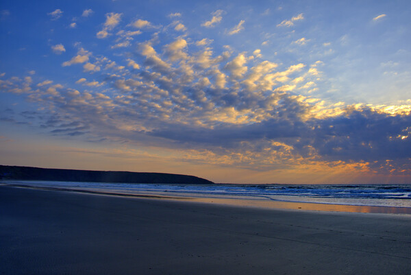 Filey Skies Picture Board by Steve Smith
