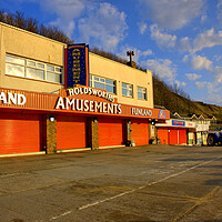 Buy canvas prints of Filey Funland by Steve Smith